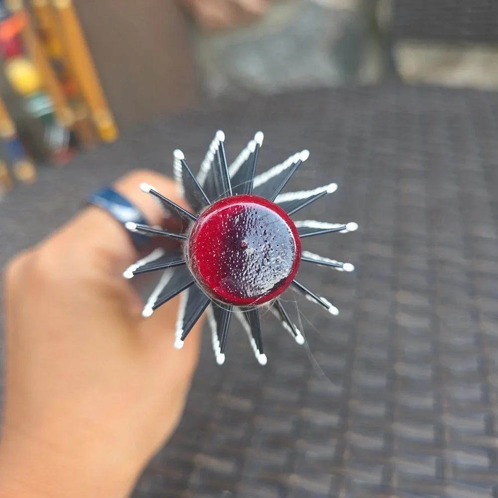 Spornette Vintage Round Tip Bristle Hair Brush #822 P-T Taiwan